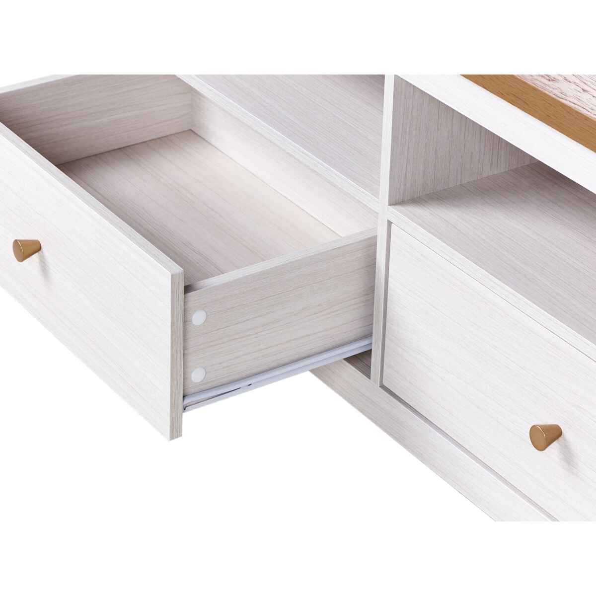 Szafka RTV INVERELL Drewno Biały