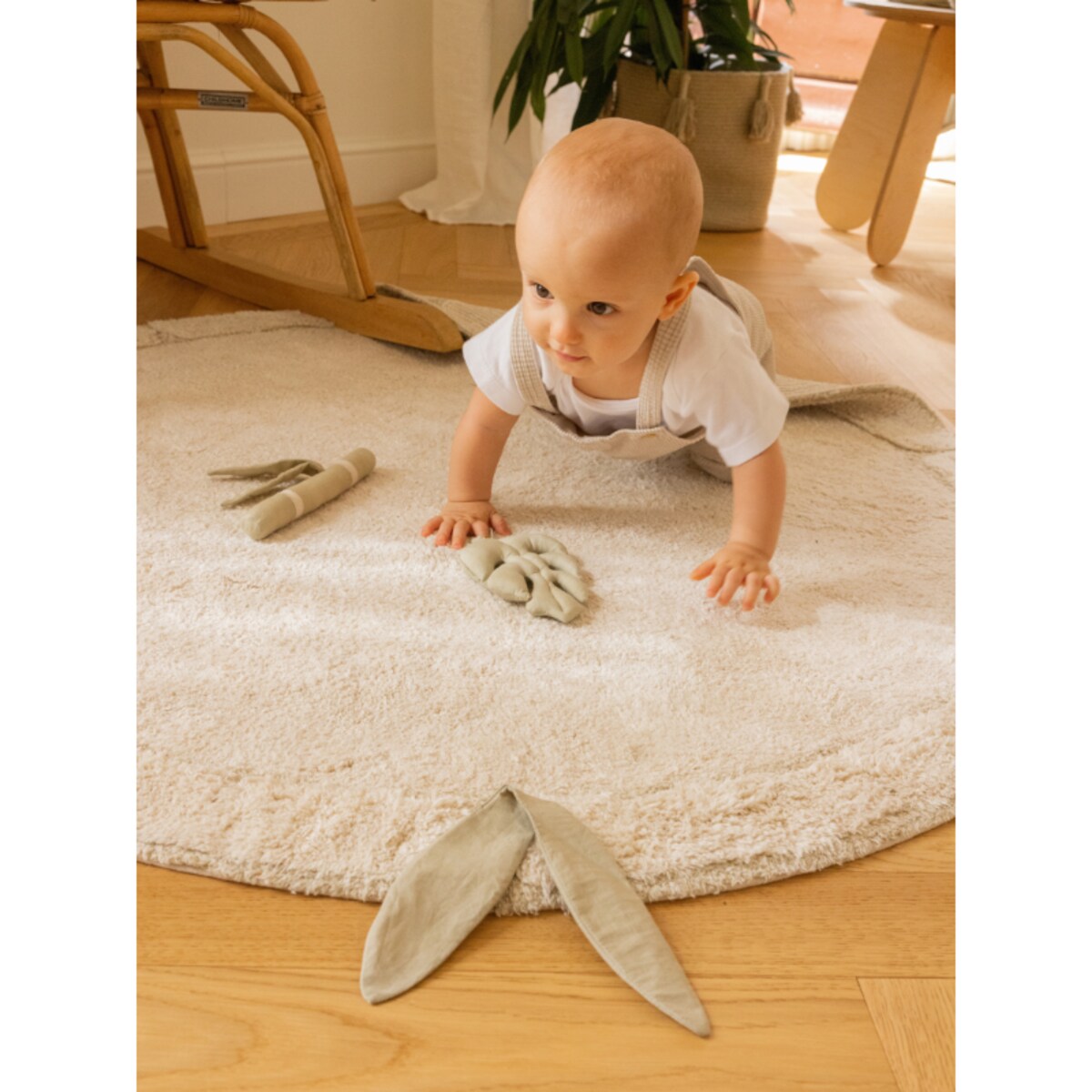 Dywan bawełniany Ø120cm Bamboo Leaf Lorena Canals