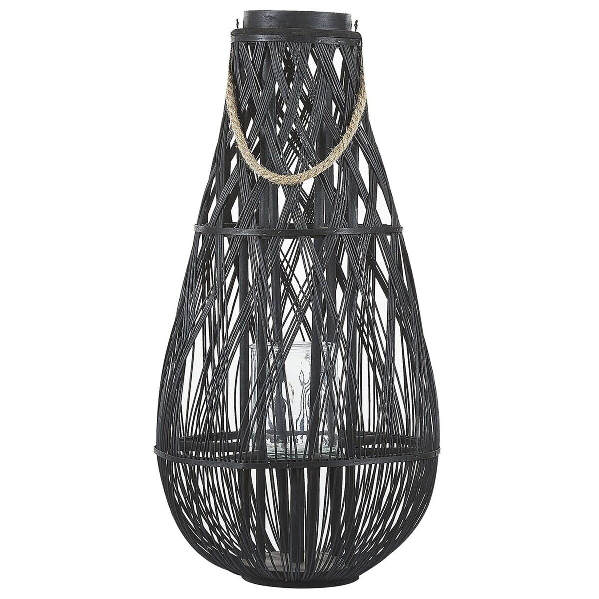 Lampion TONGA Bambus 77 cm Czarny