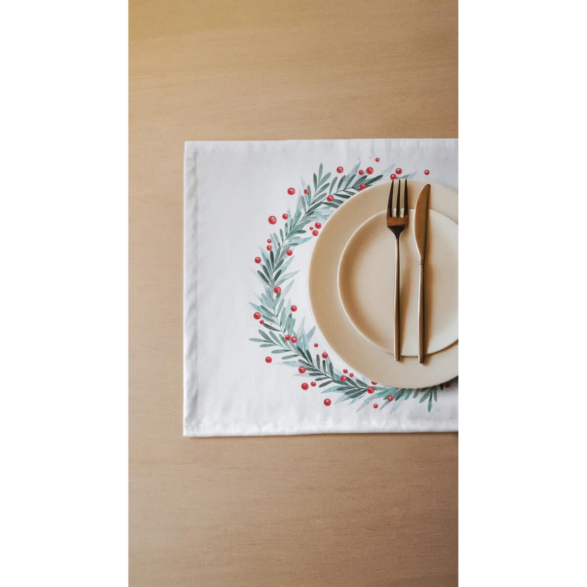 Podkładki świąteczne - Świąteczny wieniec