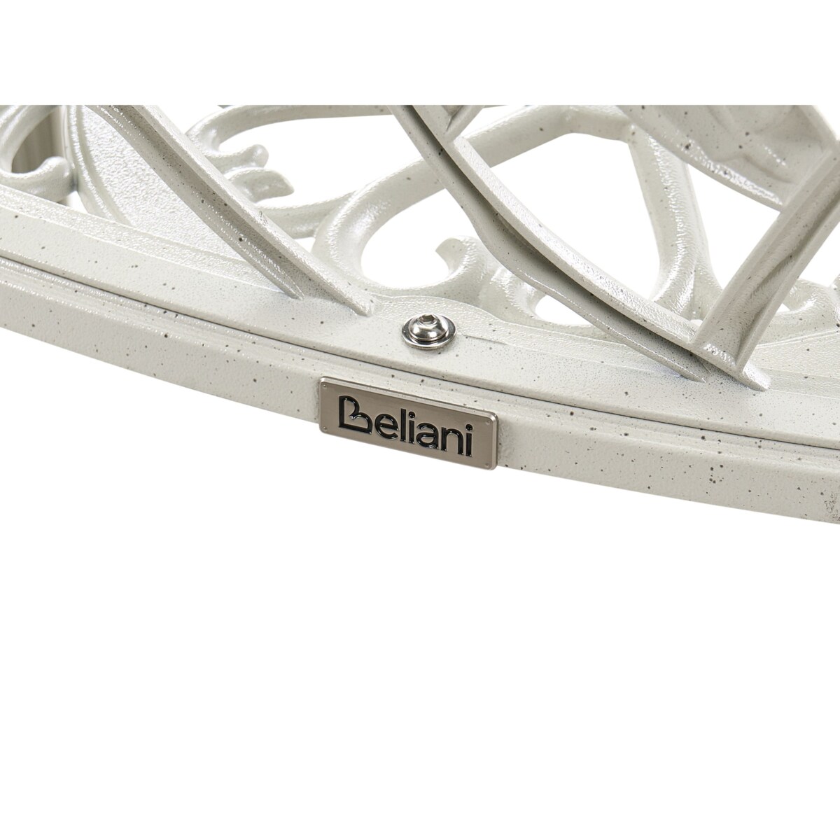 Ławka ogrodowa PIURA 88 cm Metal Biały