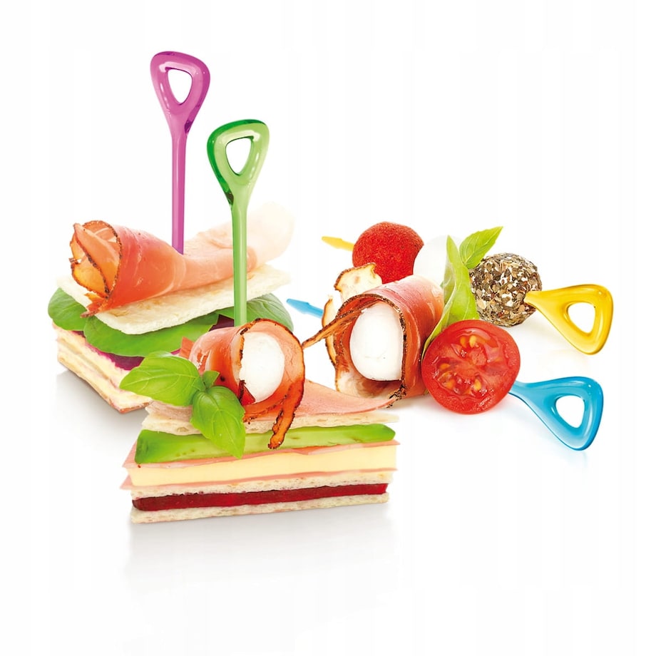 Patyczki Wykałaczki Plastikowe do Koreczków 30 szt Koktajlowe i mprezowe