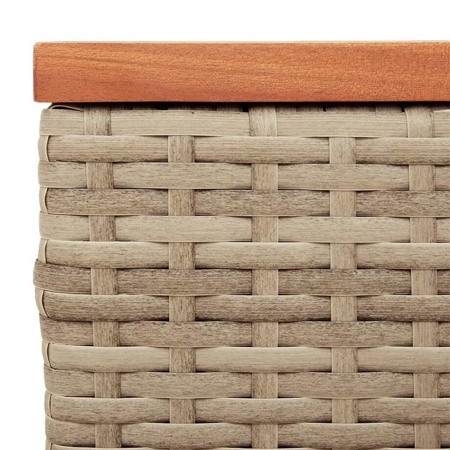 vidaXL Stoliki ogrodowe, 2 szt., beżowe, 55x34x37 cm