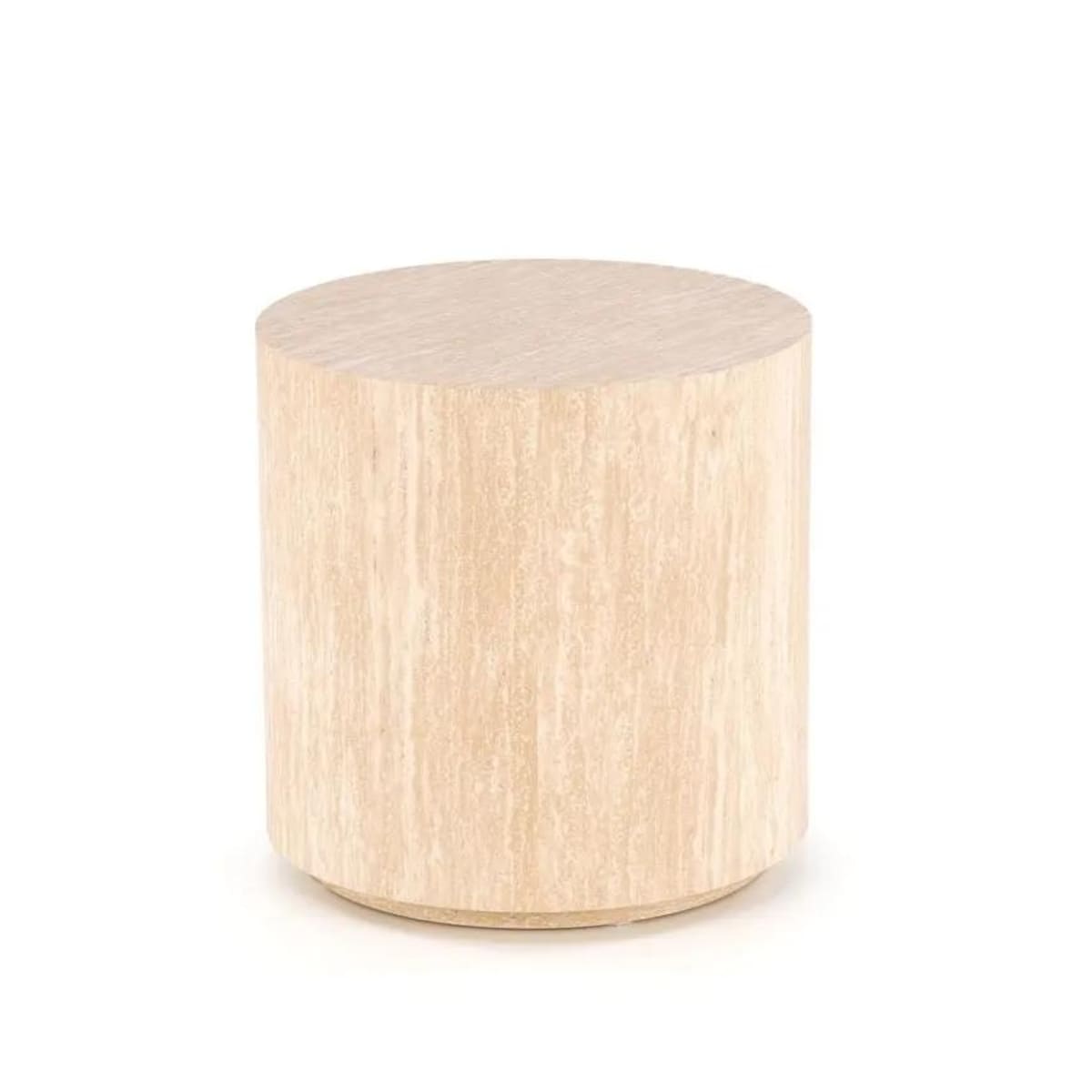 Stolik kawowy TRAVERTINO S okrągły 45x45 trawertyn