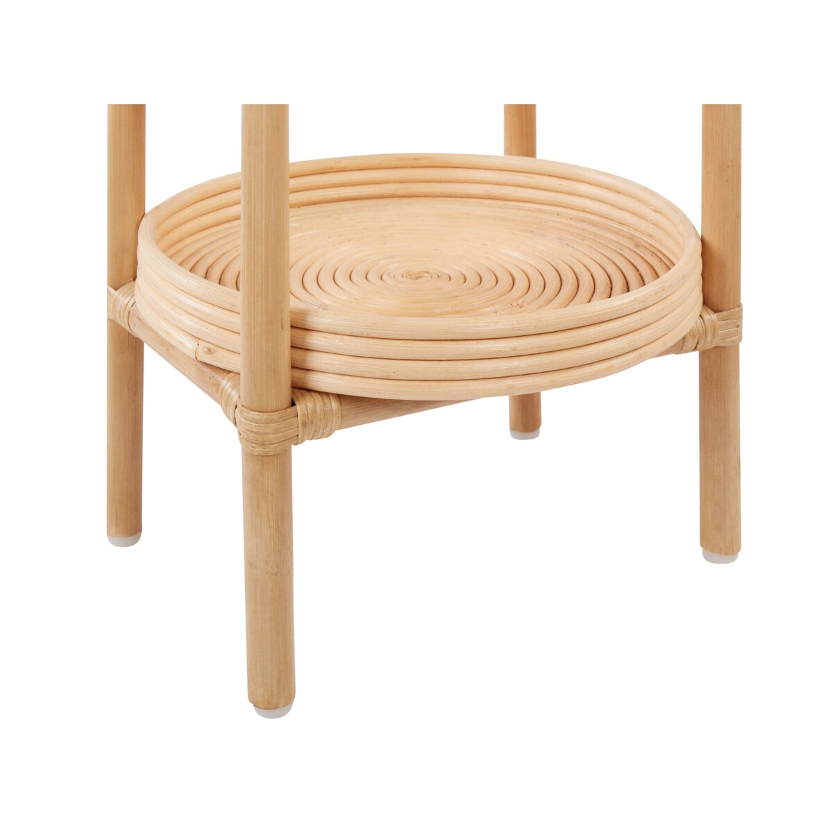 Stolik pomocniczy rattanowy 3 półki naturalny TROOLIE