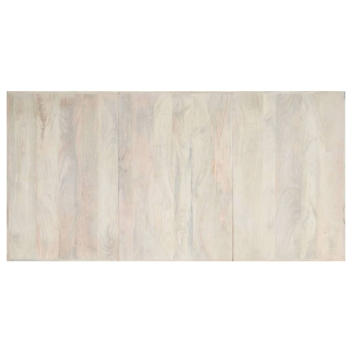 vidaXL Stół jadalniany, biały, 200 x 100 x 75 cm, lite drewno mango