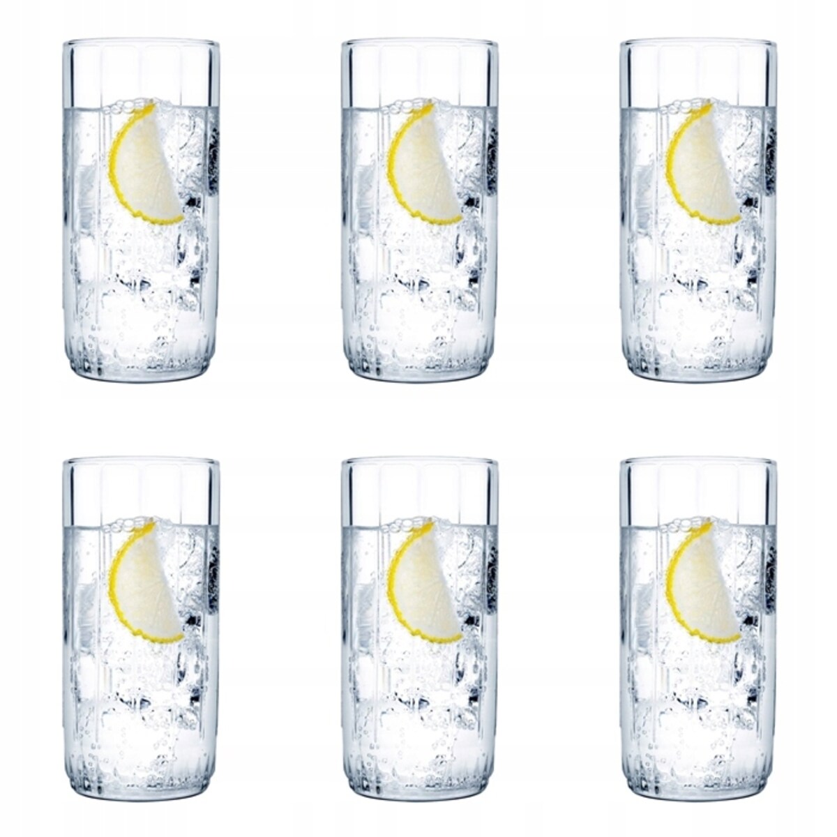 6x SZKLANKI wysokie NA DRINKI WODĘ 310ml PASABAHCE