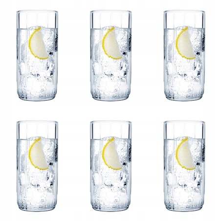 6x SZKLANKI wysokie NA DRINKI WODĘ 310ml PASABAHCE