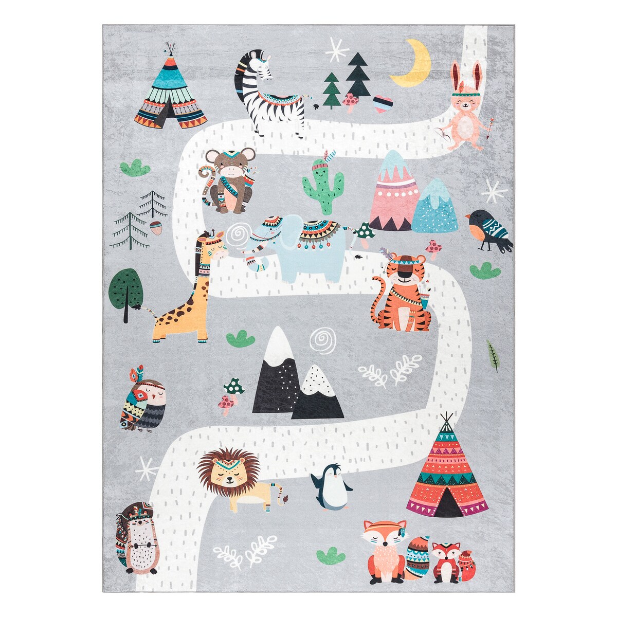 Dywan do prania BAMBINO 2160 Uliczki, wioska 160x220 cm