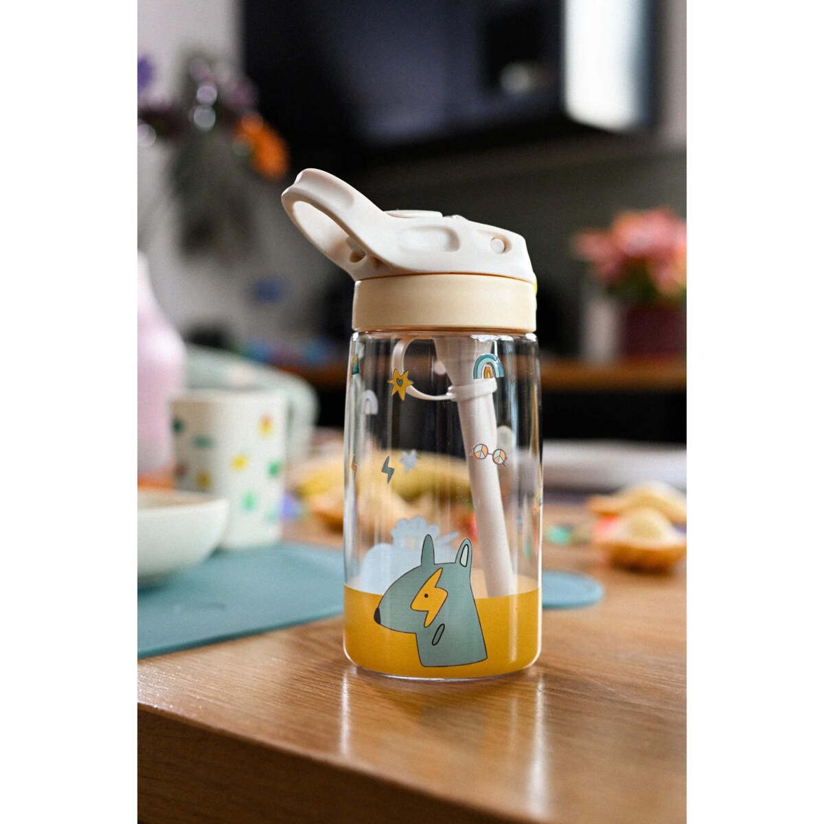 THE COTTON CLOUD butelka tritanowa dla dzieci, Funky Dogs