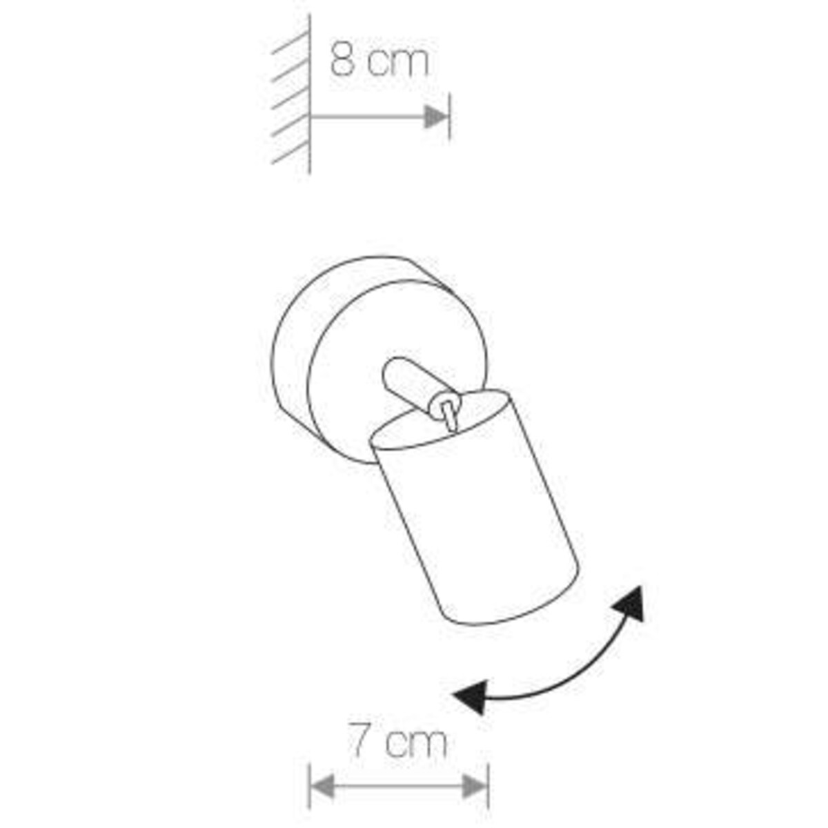 Lampa reflektorek/ spot 6018 EYE SPOT Czarny Nowodvorski