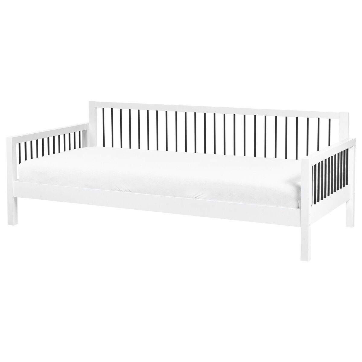 Łóżko dzienne Drewno TRICOT 90 x 200 cm Biały