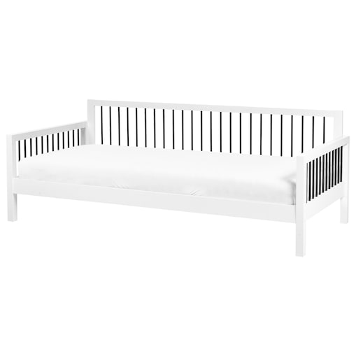 Łóżko dzienne Drewno TRICOT 90 x 200 cm Biały