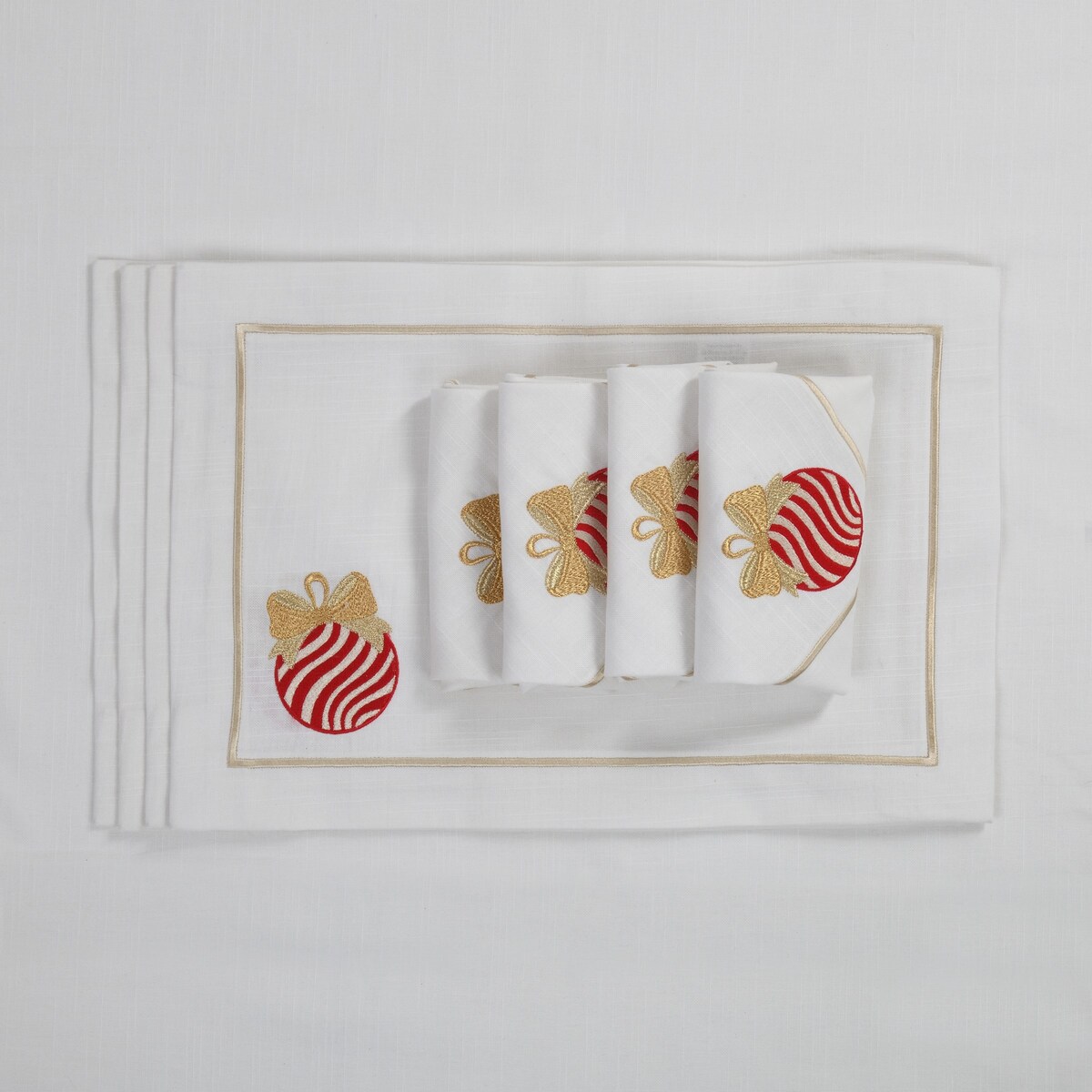 Podkładki Christmas Bauble Panama - 4 sztuki