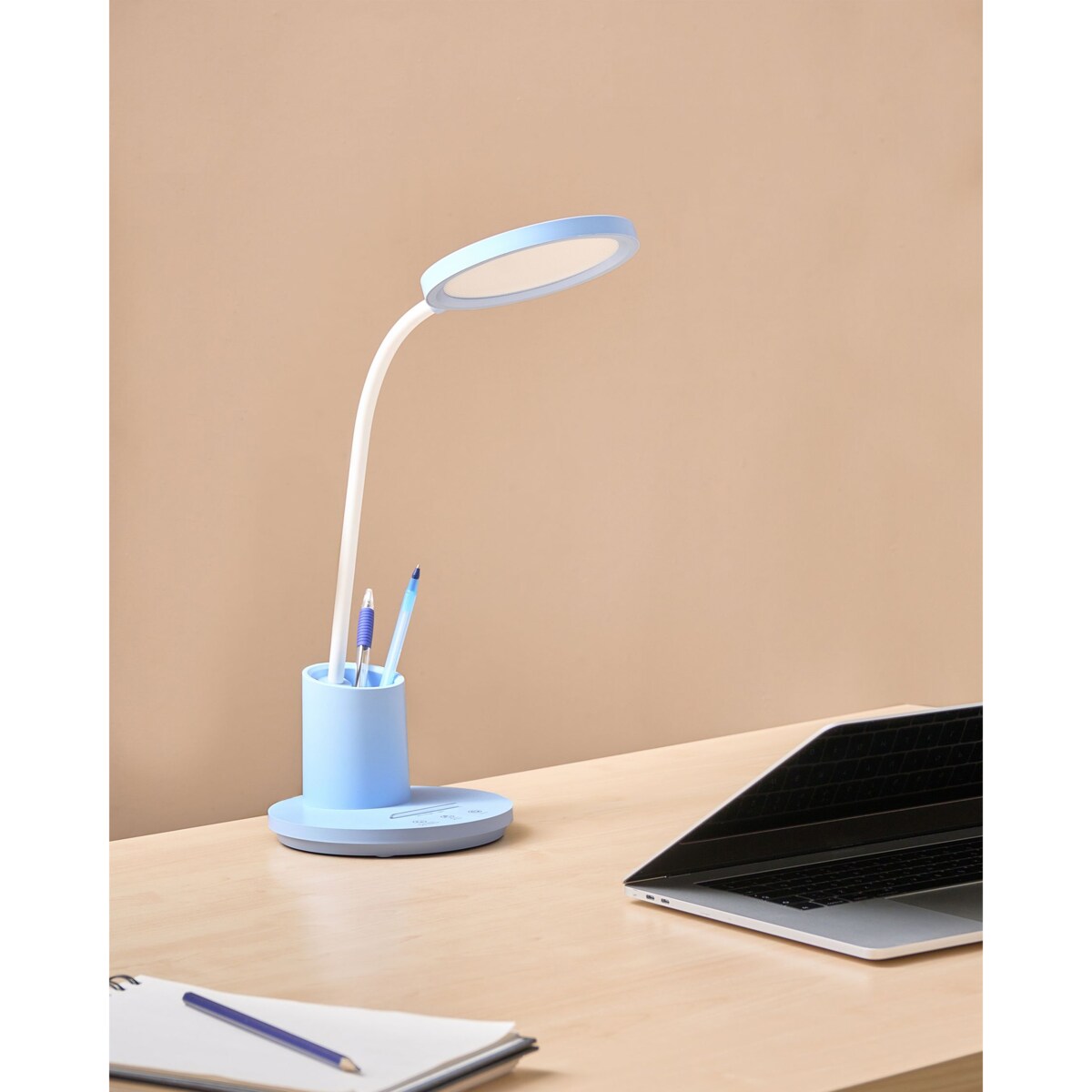 Lampa biurkowa LED VELA Ze ściemniaczem Niebieski