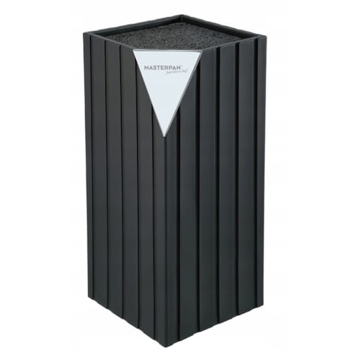 Blok Na Noże Kuchenne Stojak Uniwersalny Wkład Pręciki 22Cm Czarny