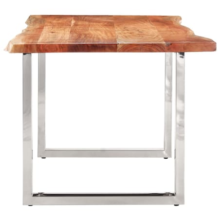 vidaXL Stół z naturalnymi krawędziami, drewno akacjowe, 200 cm, 3,8 cm