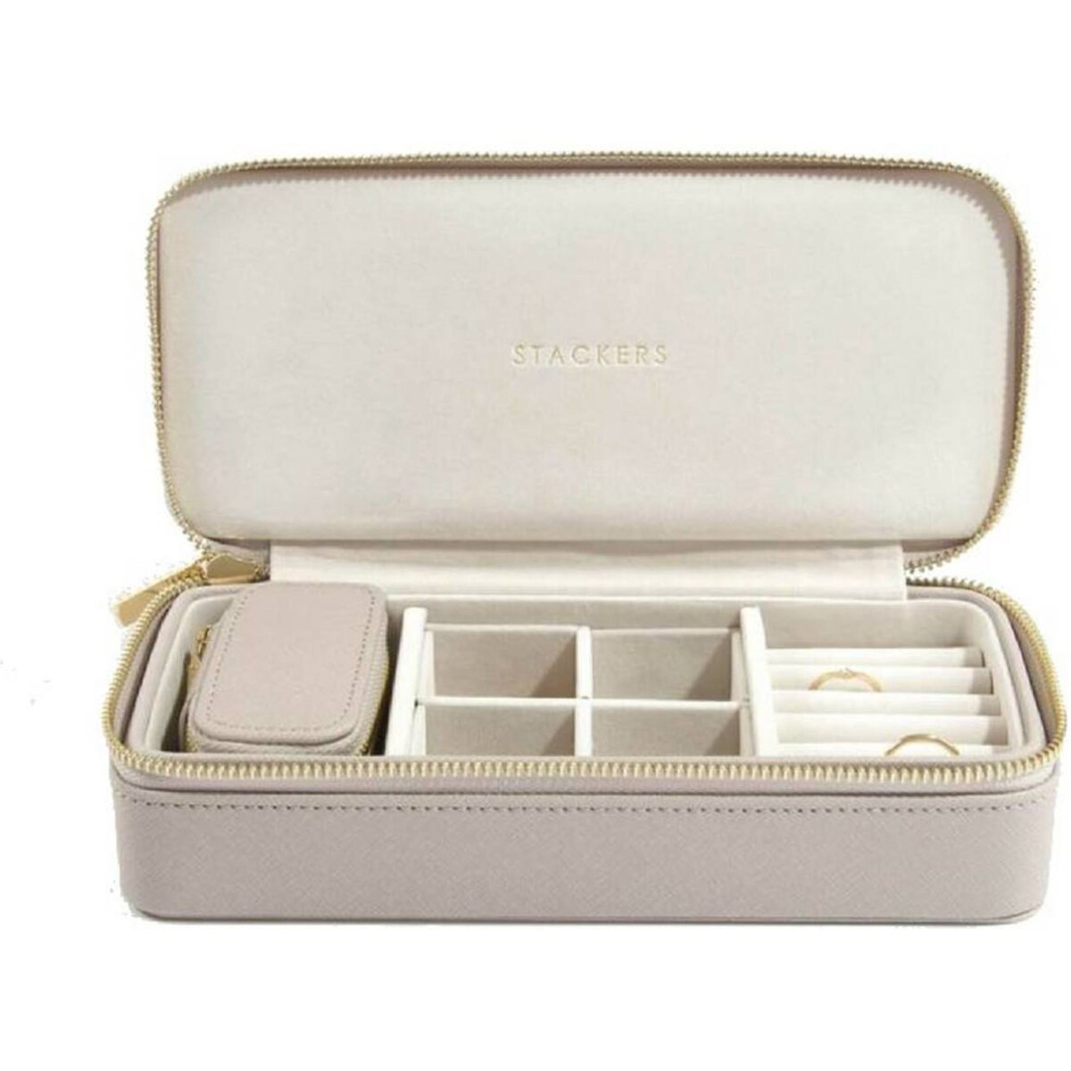 Pudełko podróżne na biżuterię Travel Large Stackers taupe