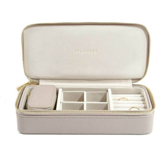 Pudełko podróżne na biżuterię Travel Large Stackers taupe