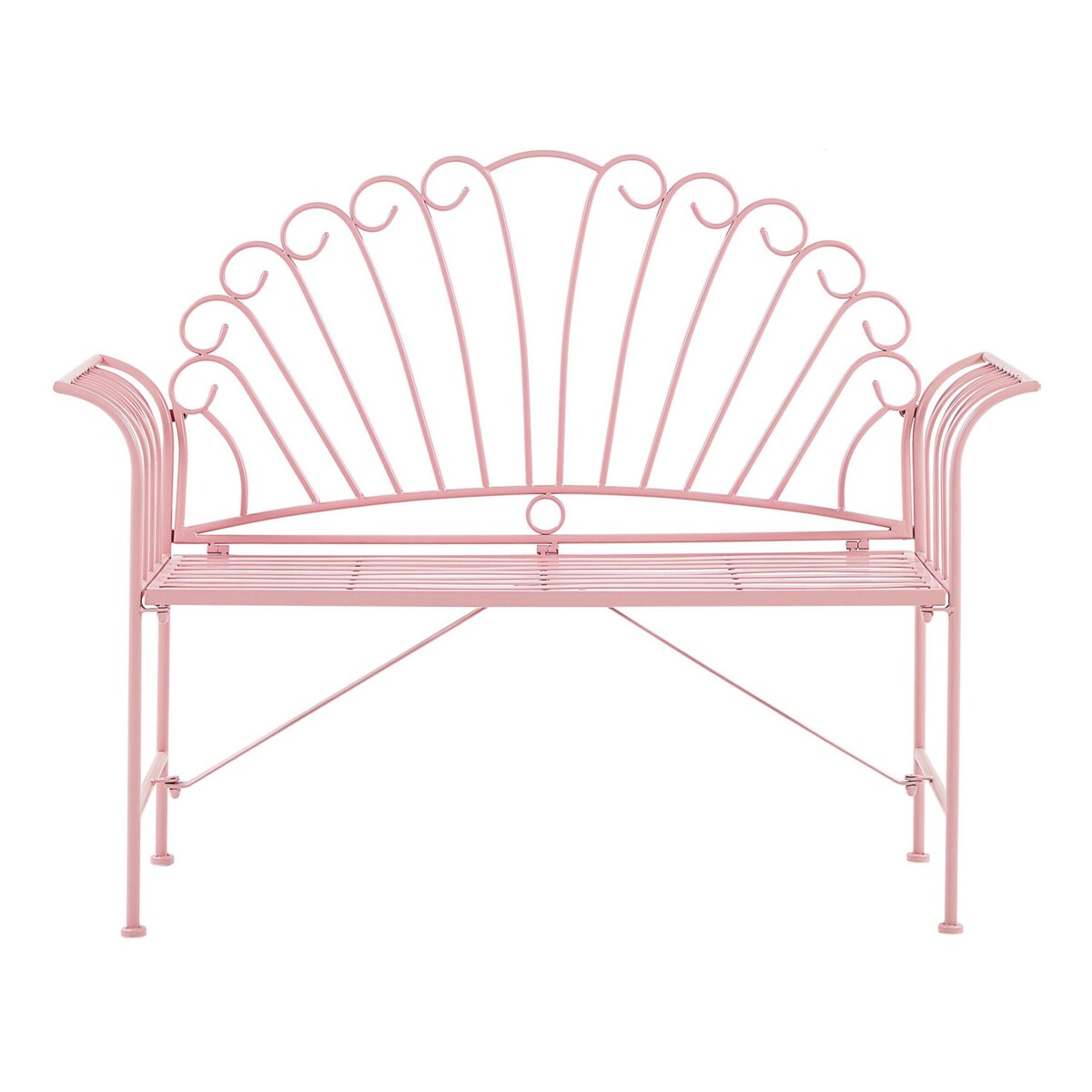 Zestaw mebli balkonowych metalowy różowy CAVINIA