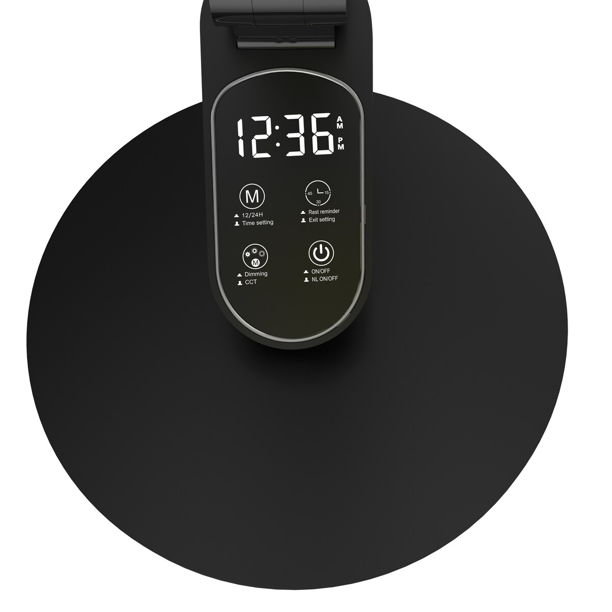 Lampka Biurkowa Szkolna Na Biurko Stołowa Led Trzy Barwy Do Pracy Z Zegarem