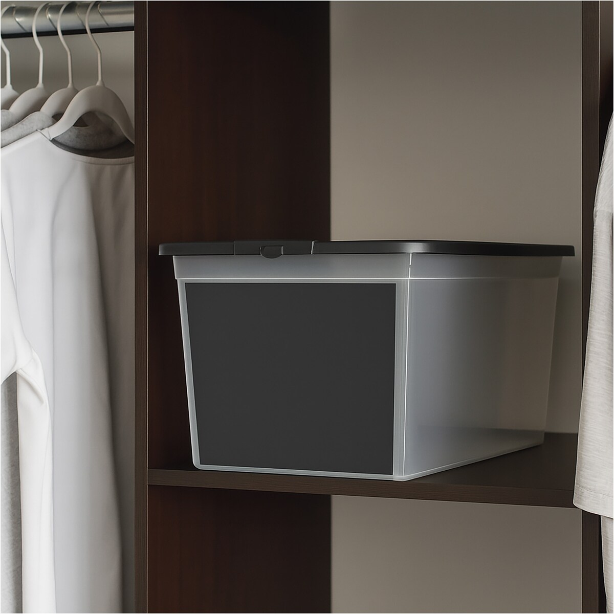 Pojemnik Plastikowy Z Pokrywą Na Zabawki 15 L Z Tablicą Do Pisania Pudełko Do Przechowywania