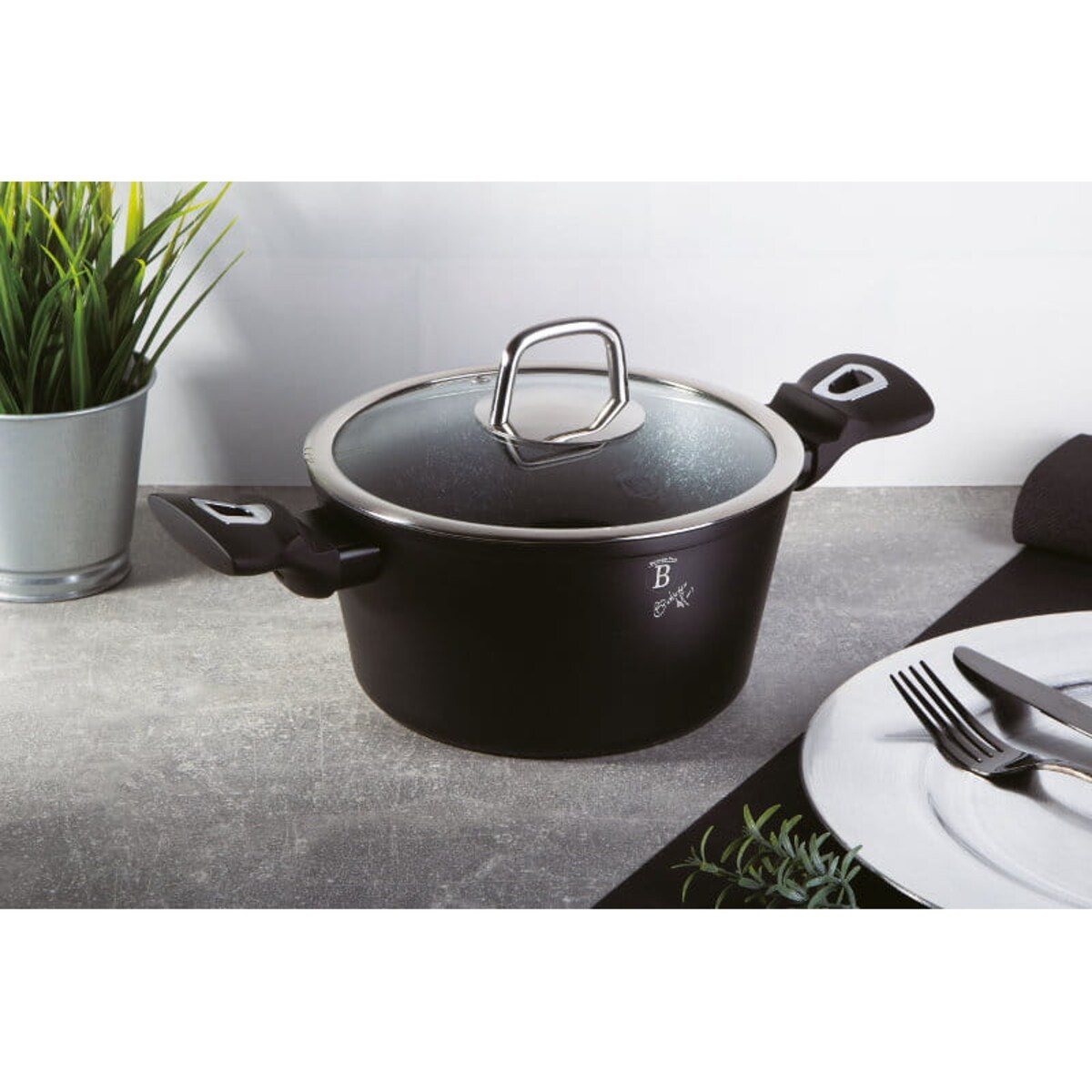 Garnek tytanowy 20 cm Black Royal Berlinger Haus BH-1851