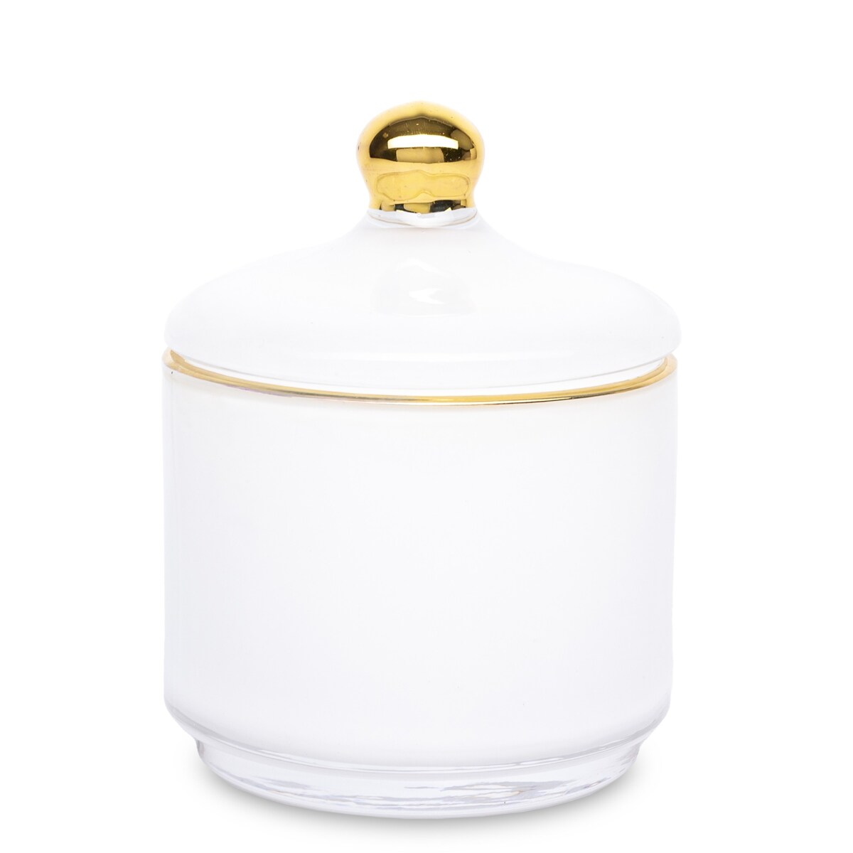 Pojemnik dekoracyjny szklany 13x10,5x10,5 cm