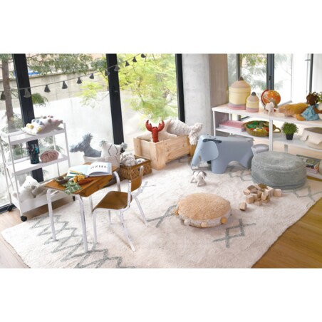 Dywan Bawełniany Atlas Natural Vintage Blue 170x240 cm Lorena Canals