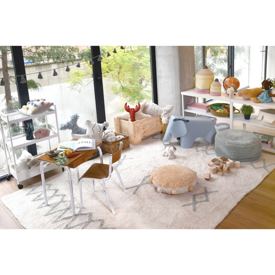 Dywan Bawełniany Atlas Natural Vintage Blue 170x240 cm Lorena Canals