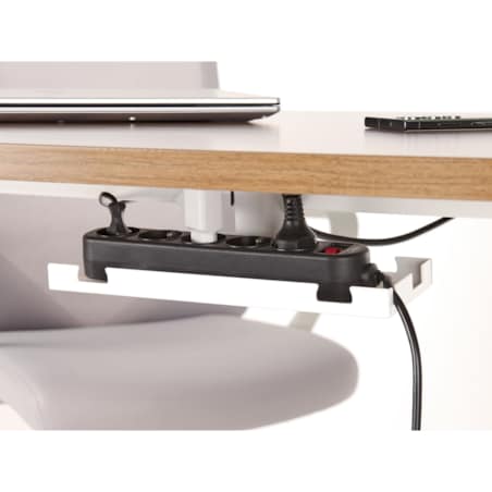 Organizer kabli pod biurko regulowane manualnie biały TRACIE