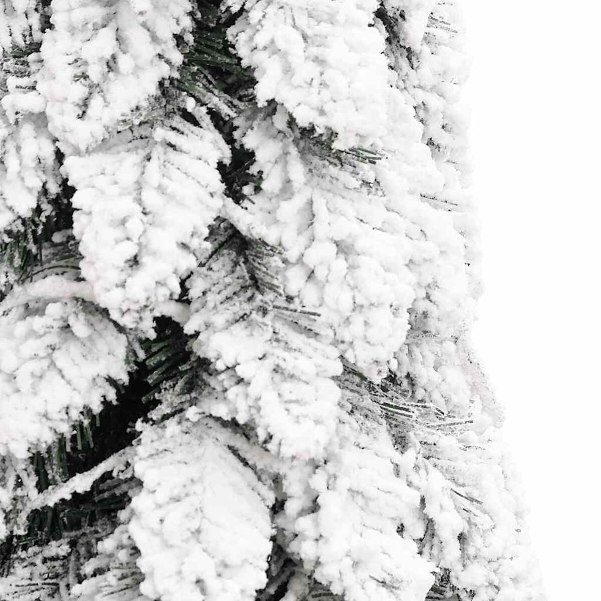 vidaXL Sztuczna choinka ze 100 lampkami LED, ośnieżona, 180 cm