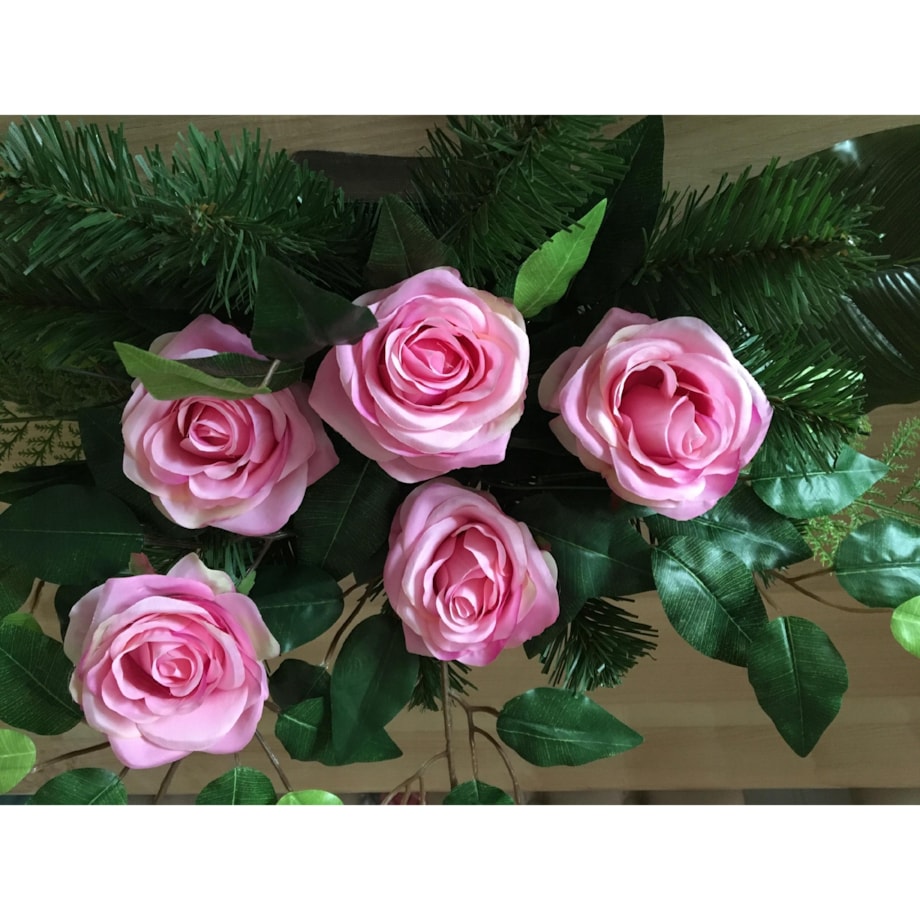 SZTUCZNE KWIATY róża na wiązankę stroik bukiet 6x