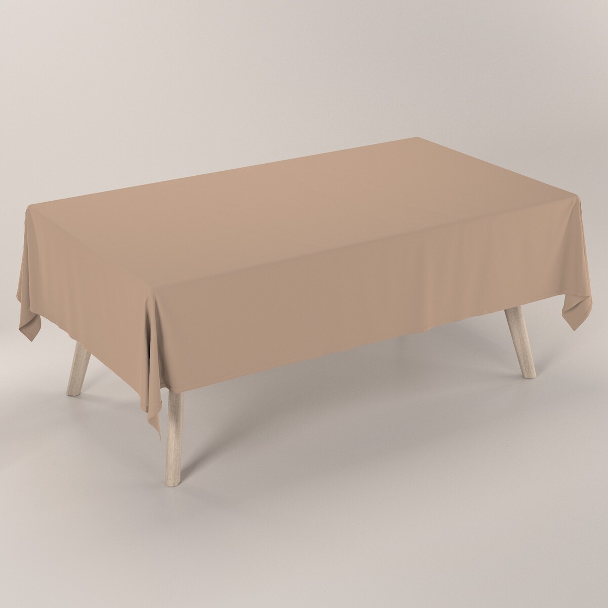 Obrus prostokątny 130 x 210 cm mocca