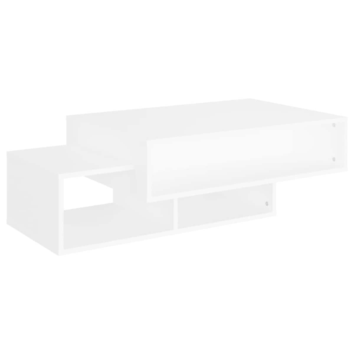 vidaXL Stolik kawowy, biały, 105x55x32 cm, materiał drewnopochodny