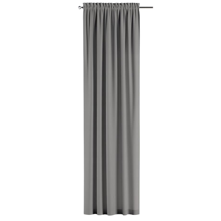 Zasłona na kanale z grzywką 1 szt. 130x260 szary