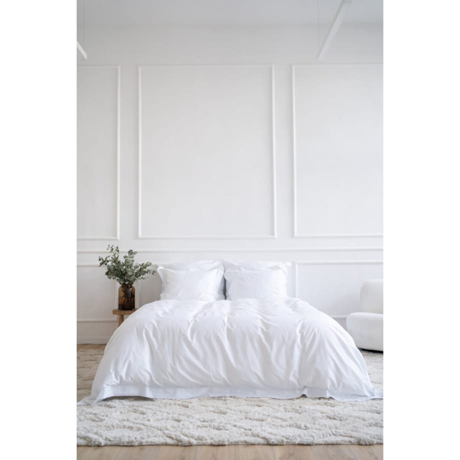 Pościel satynowa exclusive pure white 160 x 200 + 50 x 60 cm (2 szt)