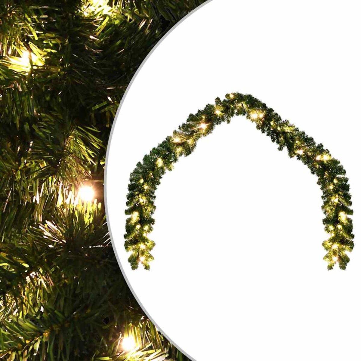 vidaXL Świąteczna girlanda z lampkami LED, 20 m
