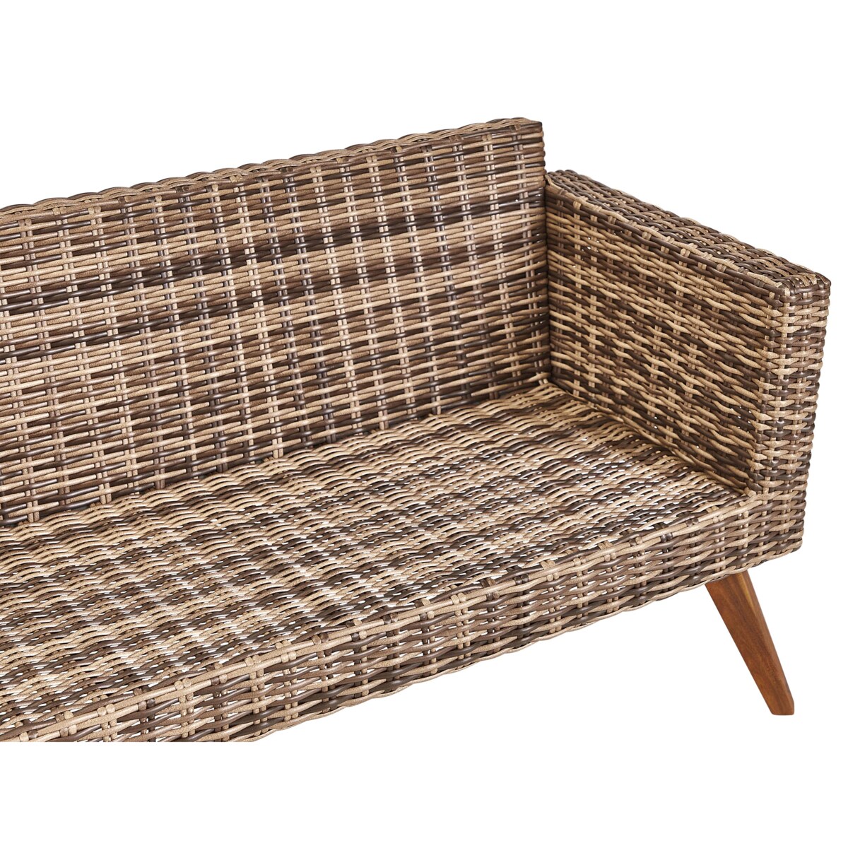 Zestaw ogrodowy ze stolikiem dla 4 osób VITTORIA Technorattan Oliwkowy