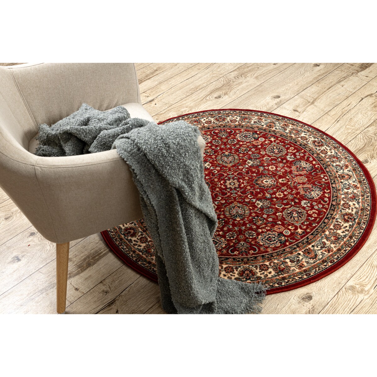 Dywan wełniany KASHQAI 4362 302 koło koło 120 cm