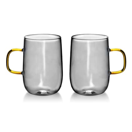 PETER Komplet 2 kubków termicznych 400ml 10.5x7.2xh11cm szare