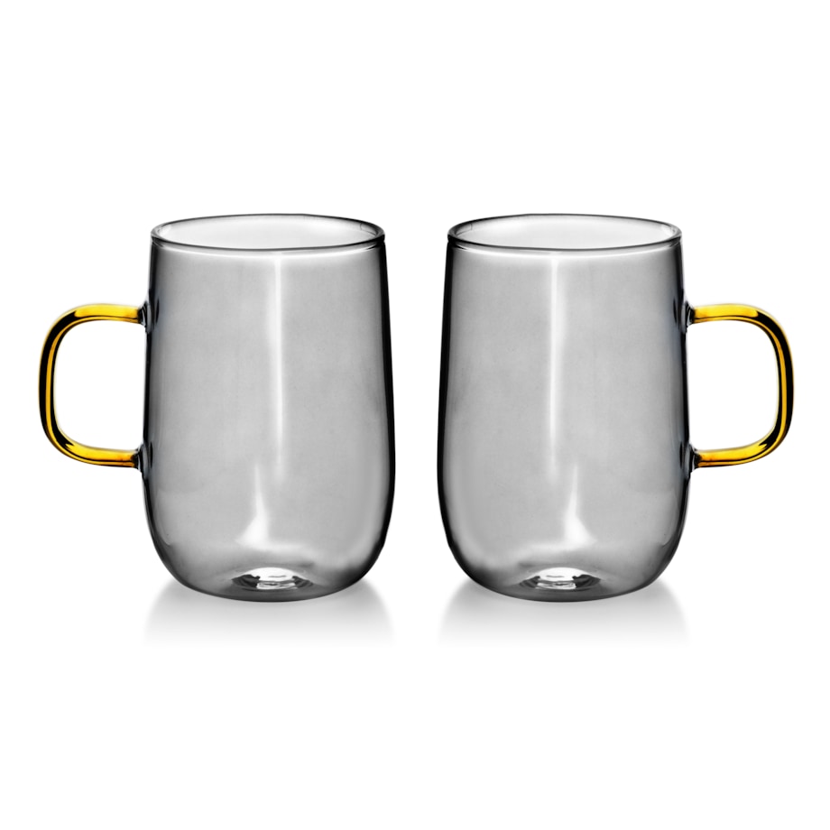 PETER Komplet 2 kubków termicznych 400ml 10.5x7.2xh11cm szare