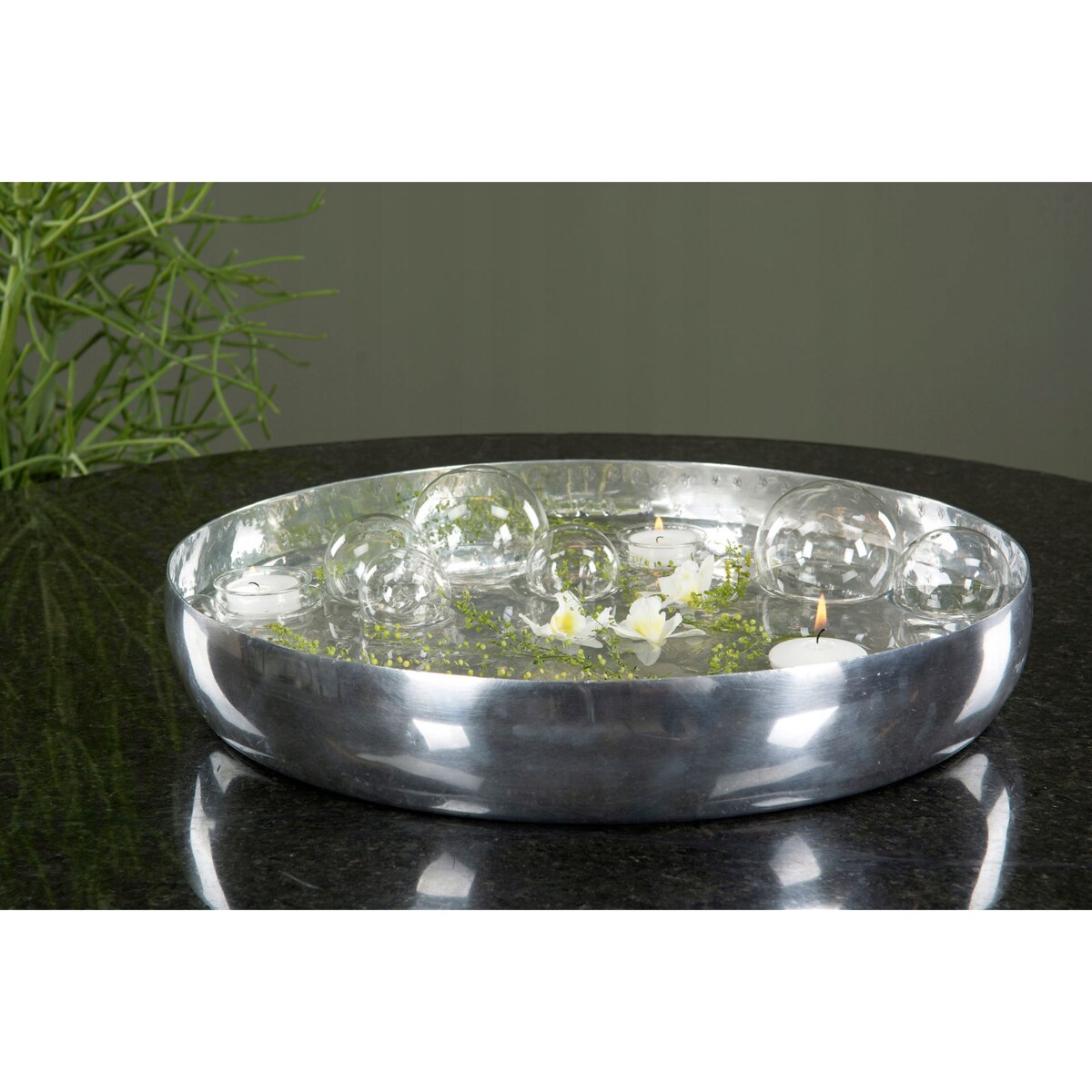 2 szt. DEKORACJA PŁYWAJĄCA kula szklana śr. 7.5cm