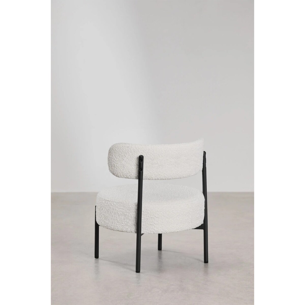 Krzesło tapicerowane bouclé, kremowy, Anisa