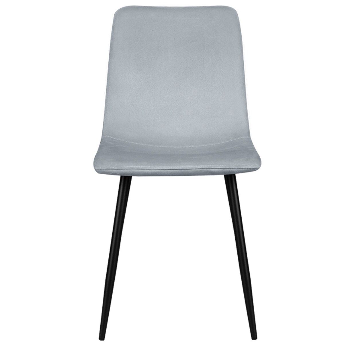 Krzesło tapicerowane welurowe klasyczne szare gładkie do salonu jadalni