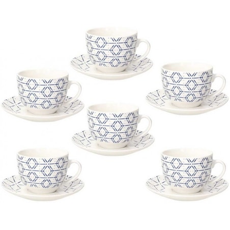 Tognana Contemporary Down Town Komplet 6 Filiżanek do Herbaty 270 ml