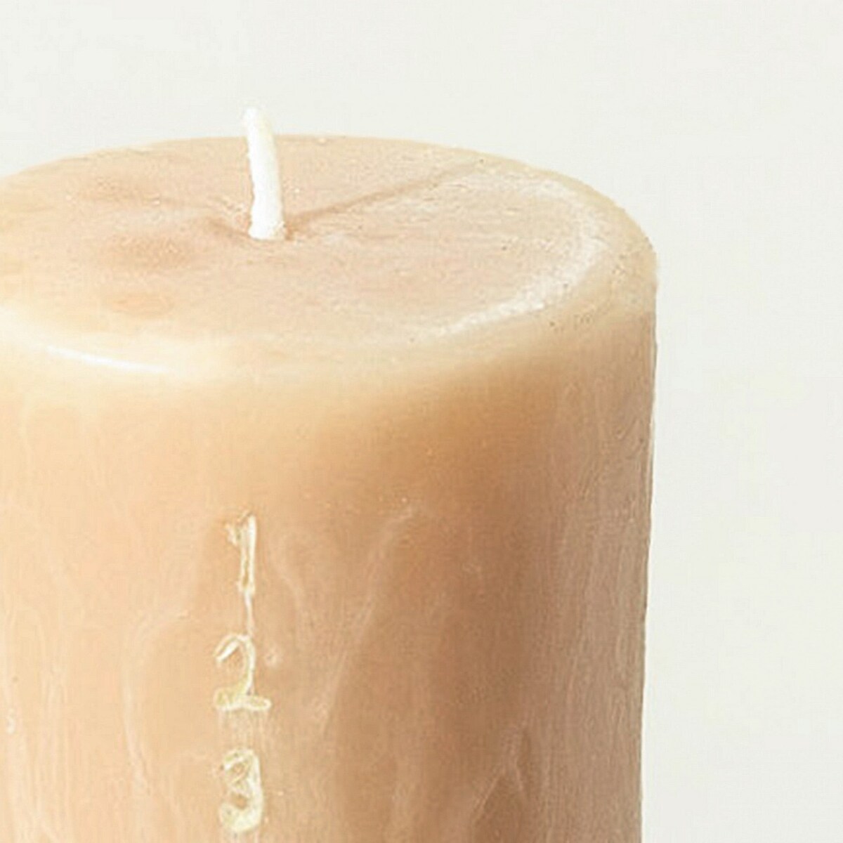 Świeca adwentowa beżowa 25 cm boże narodzenie, święta, świąteczne, beżowy, 5x5x25 cm