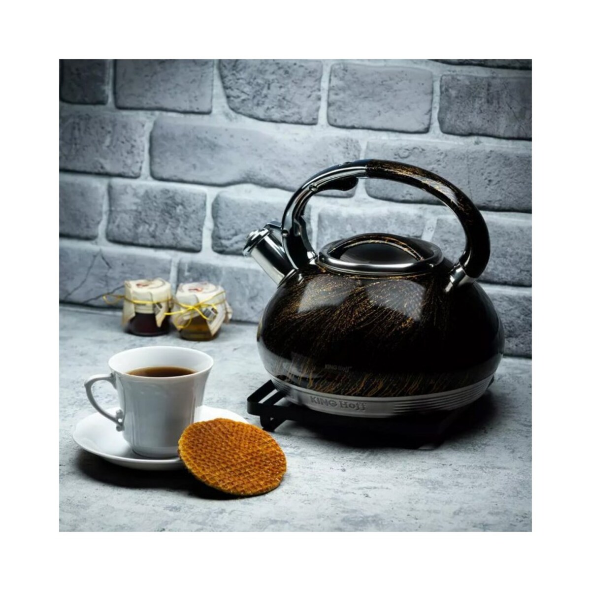 Kinghoff czajnikz gwizdkiem z linii gold 3.0l 7781
