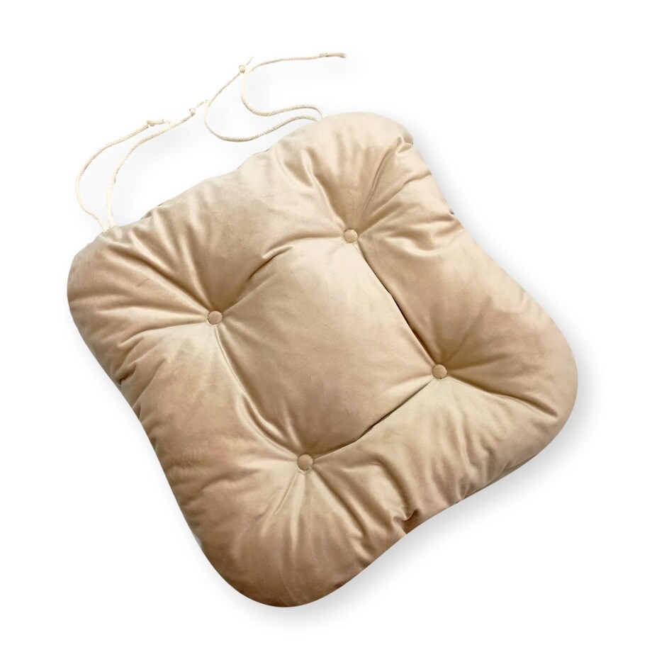 Zestaw 4 poduszek na krzesło/stołek, standard, 45x45 cm, Beż