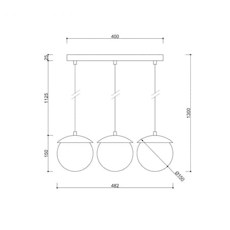 KUUL A czarna sufitowa lampa wisząca